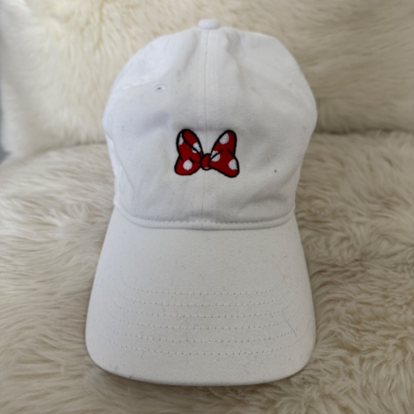 Disney Minnie Mouse Bow Baseball hat onesize white - Picture 1 of 5